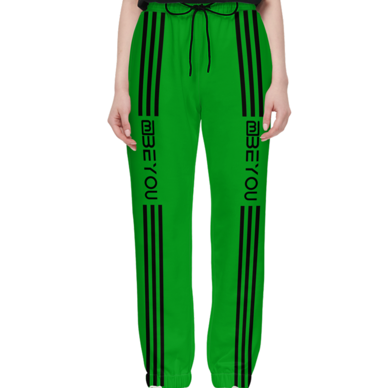 BeYou-Rule Women's Recycled Mental Green Jogging Pants