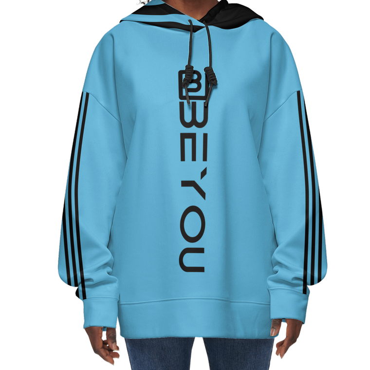 BeYou-Rule Classic Women's Recycled NC Blue Hoodie
