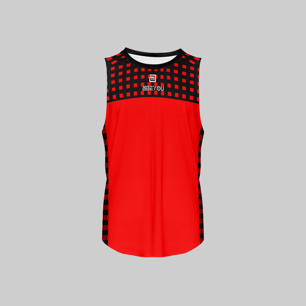 Be-Retro Recycled Men’s Red Tank Top