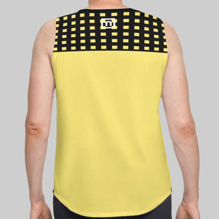 Be-Retro Recycled Men’s Canary Yellow Tank Top