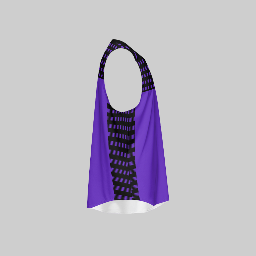 Be-Retro Recycled Men’s Purple Tank Top