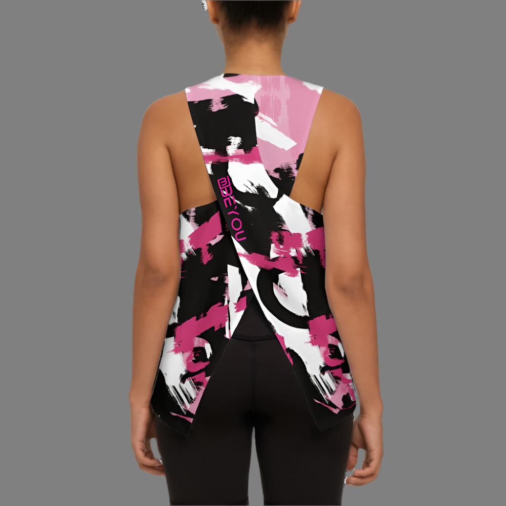 Be-Artsy Women's Recycled Cross Back Prism Tank Top