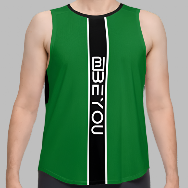 Be-Sporty Men's Recycled Hunter Green Tank Top