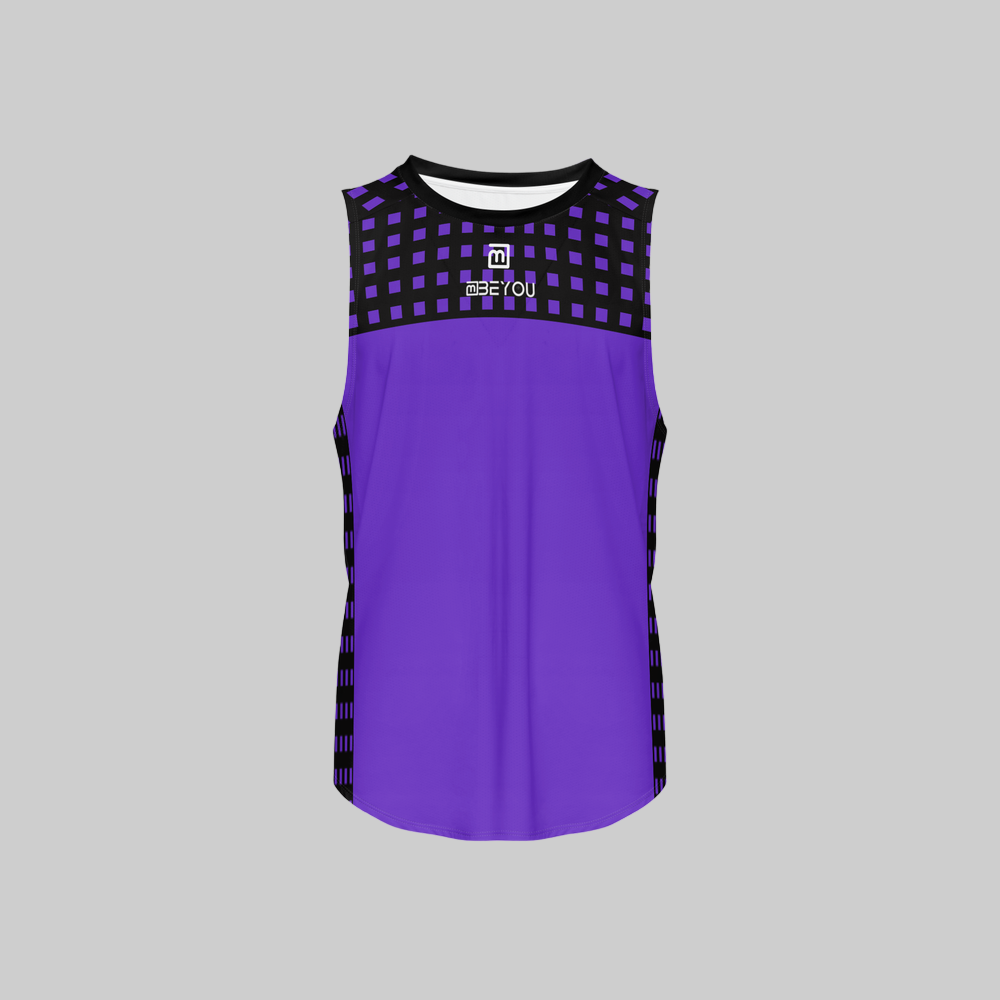 Be-Retro Recycled Men’s Purple Tank Top
