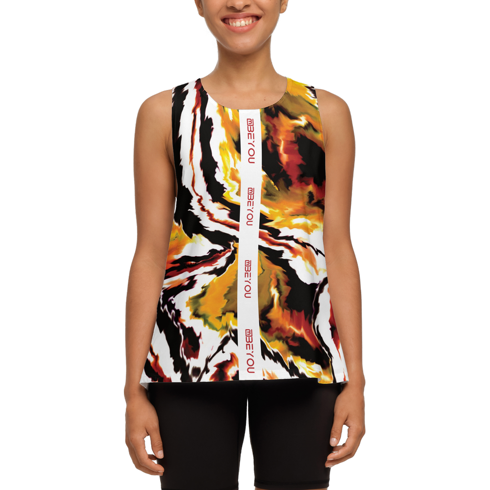 Be-Artsy Women's Recycled Cross Back Prism Tank Top