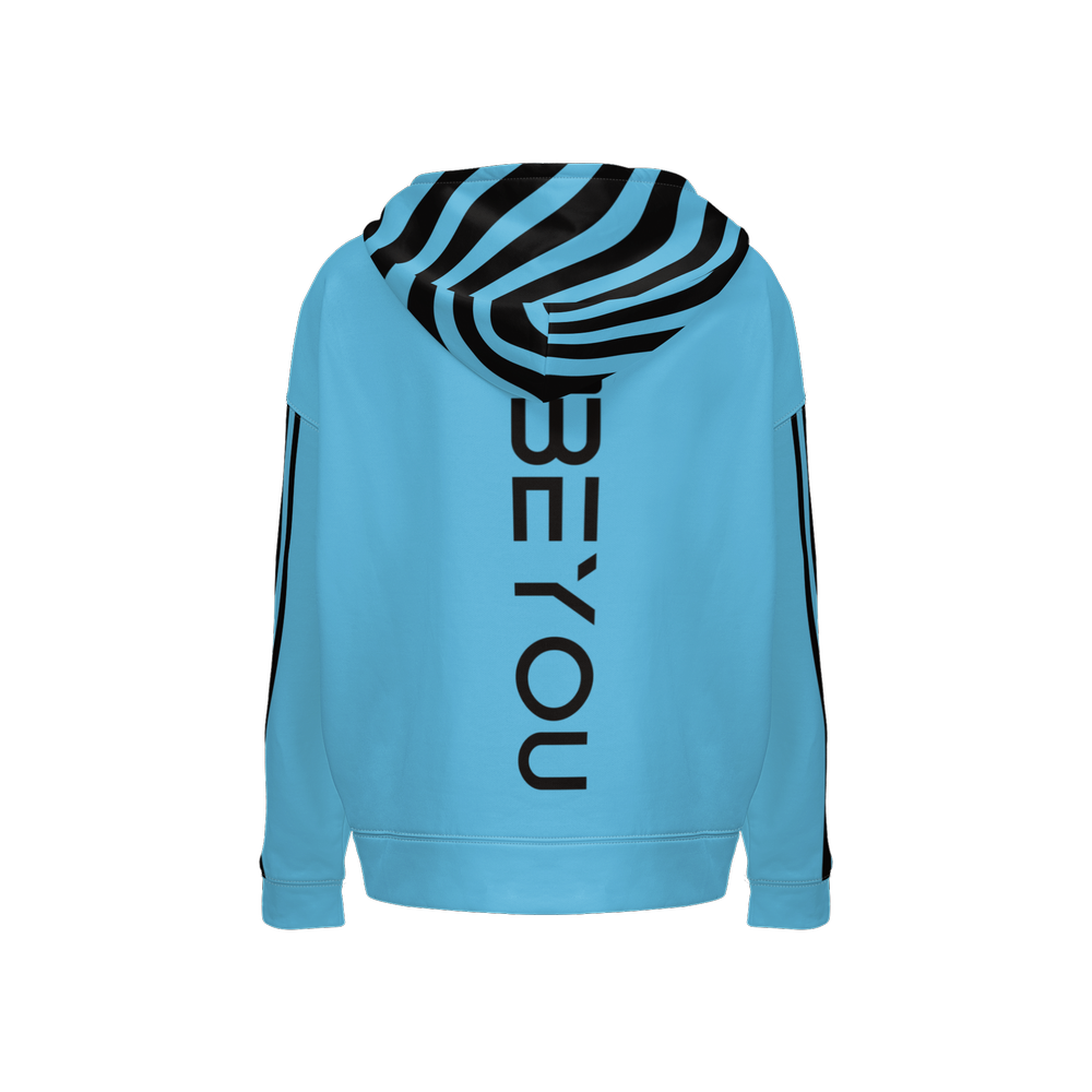 BeYou-Rule Classic Women's Recycled NC Blue Hoodie