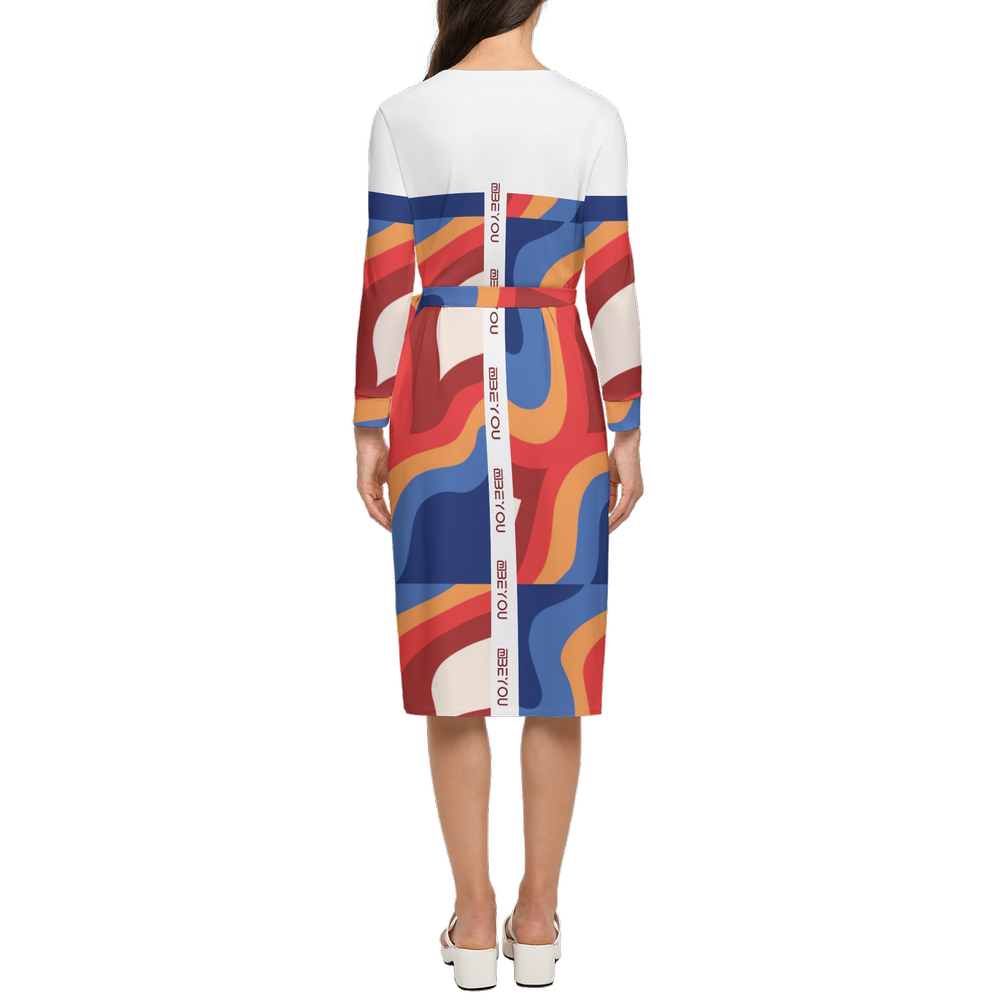 Be-Lux Women’s Recycled Prism Wrap Dress
