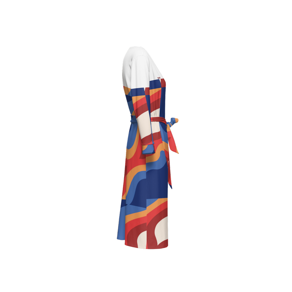 Be-Lux Women’s Recycled Prism Wrap Dress