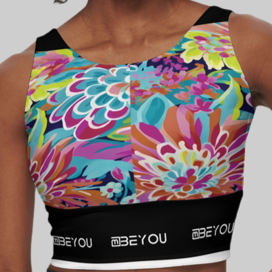 Be-Tribal Women’s Recycled Rainbow Sports Bra
