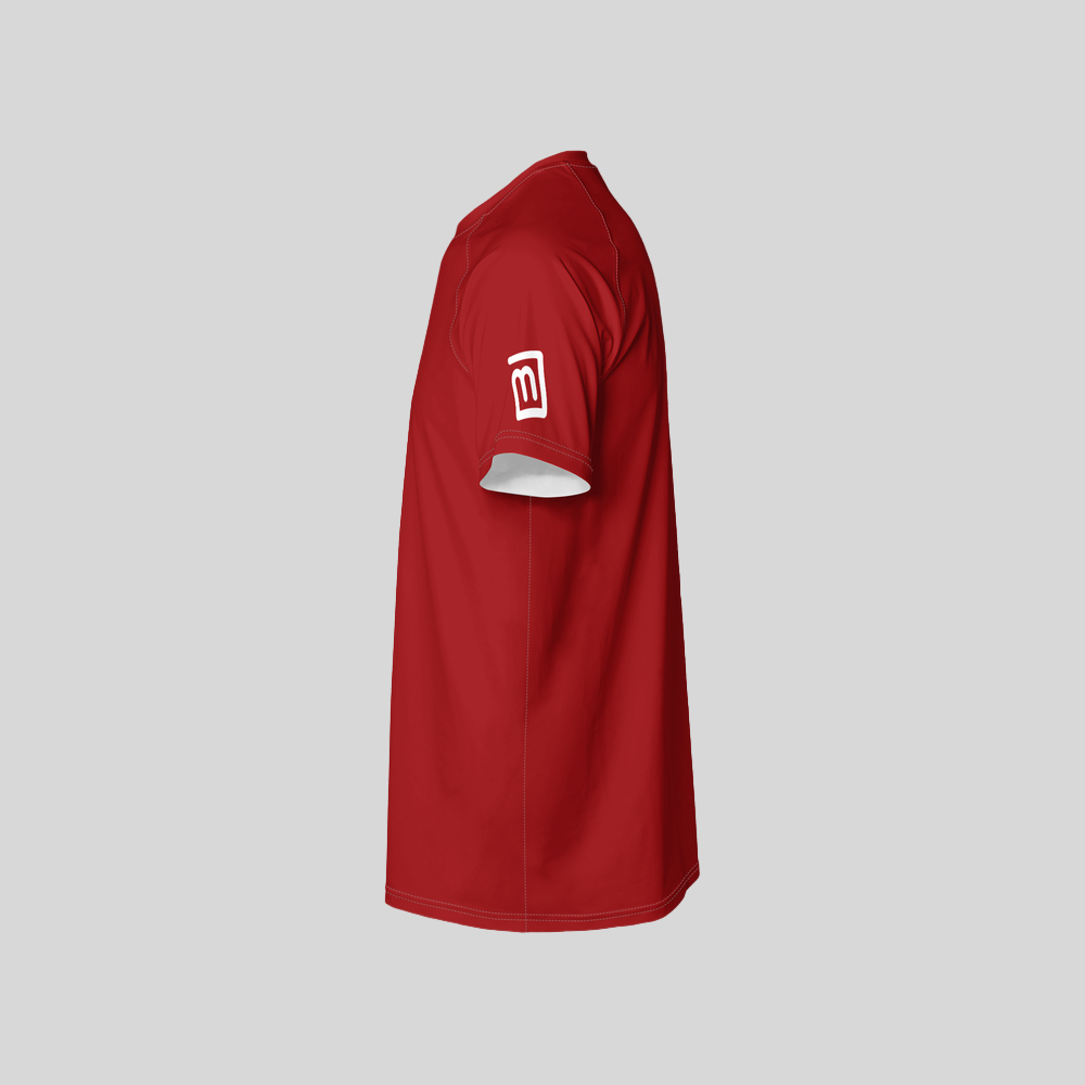 New-Me Men's Recycled Red Jersey Tee