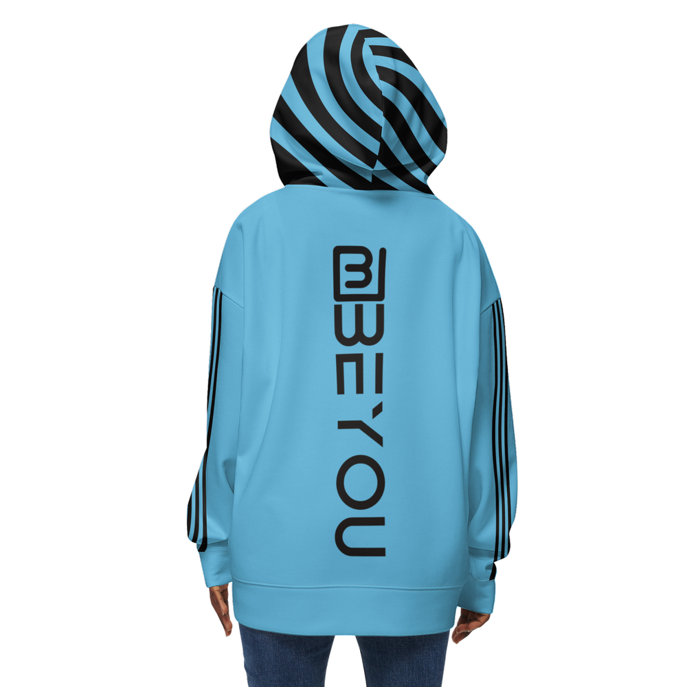 BeYou-Rule Classic Women's Recycled NC Blue Hoodie