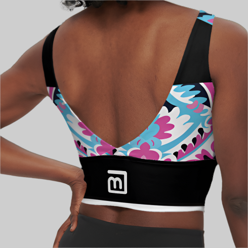 Be-Tribal Women’s Recycled Rainbow Sports Bra
