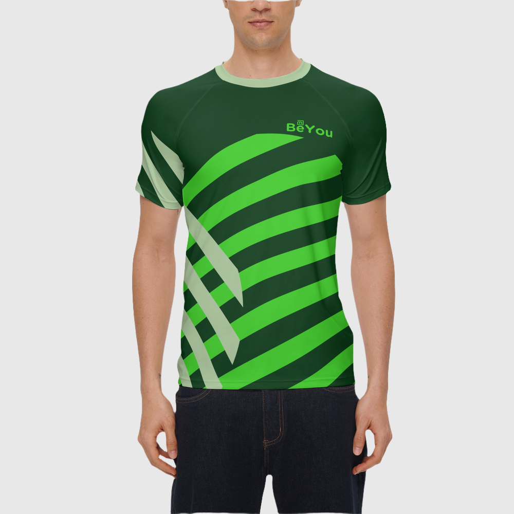 Waffle-Me Men's Recycled Green Jersey Tee