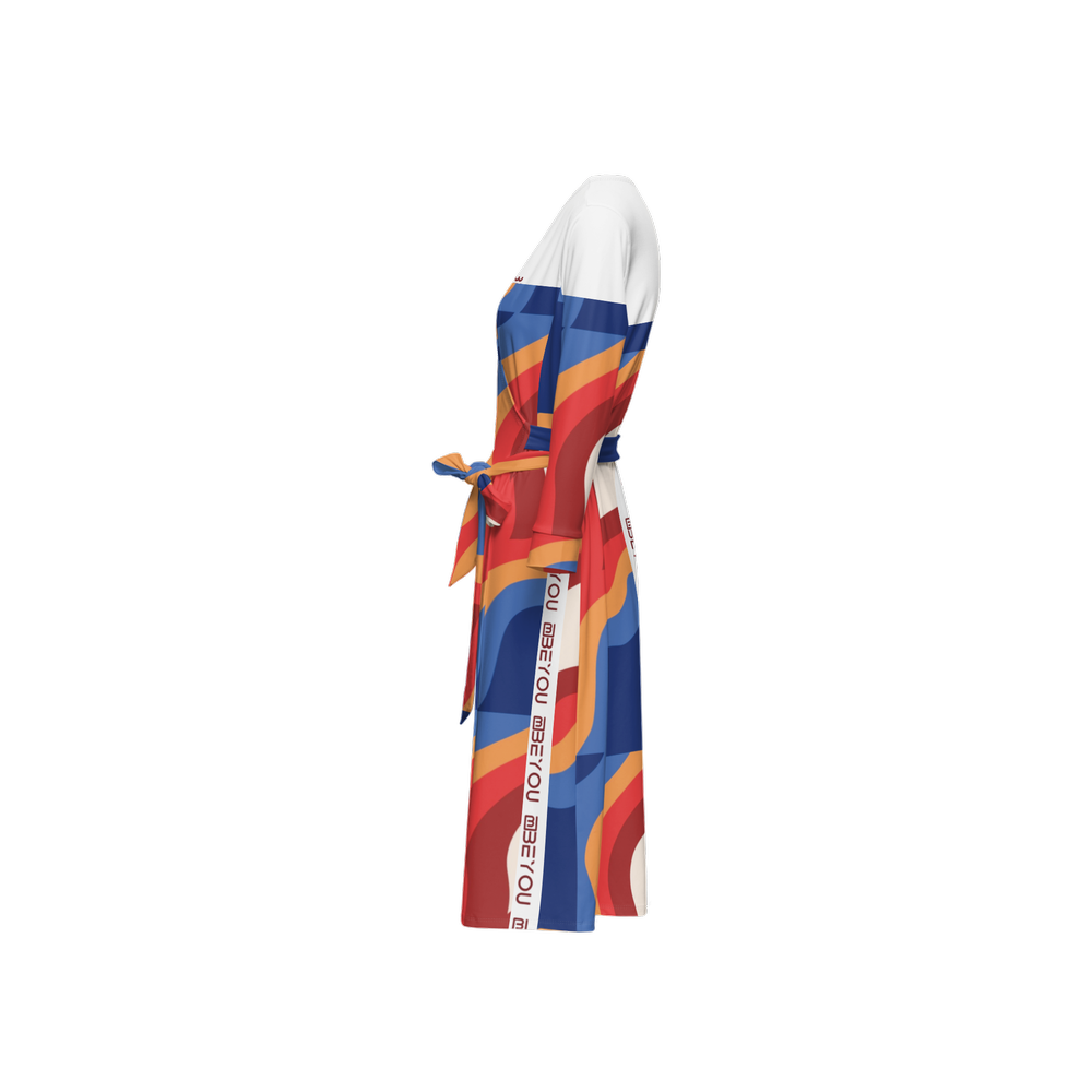 Be-Lux Women’s Recycled Prism Wrap Dress