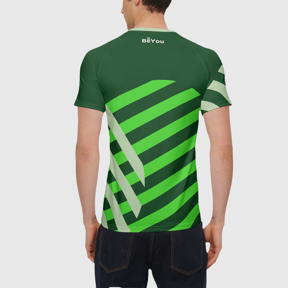 Waffle-Me Men's Recycled Green Jersey Tee