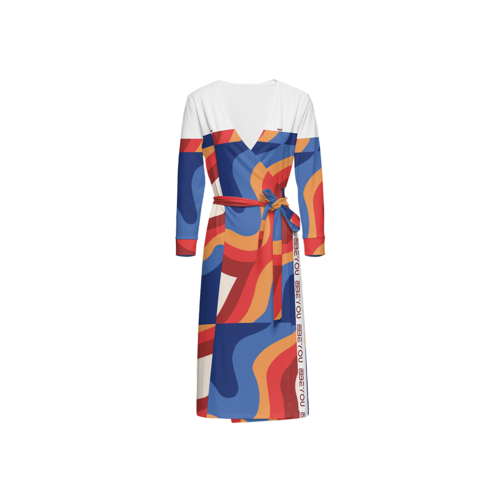 Be-Lux Women’s Recycled Prism Wrap Dress