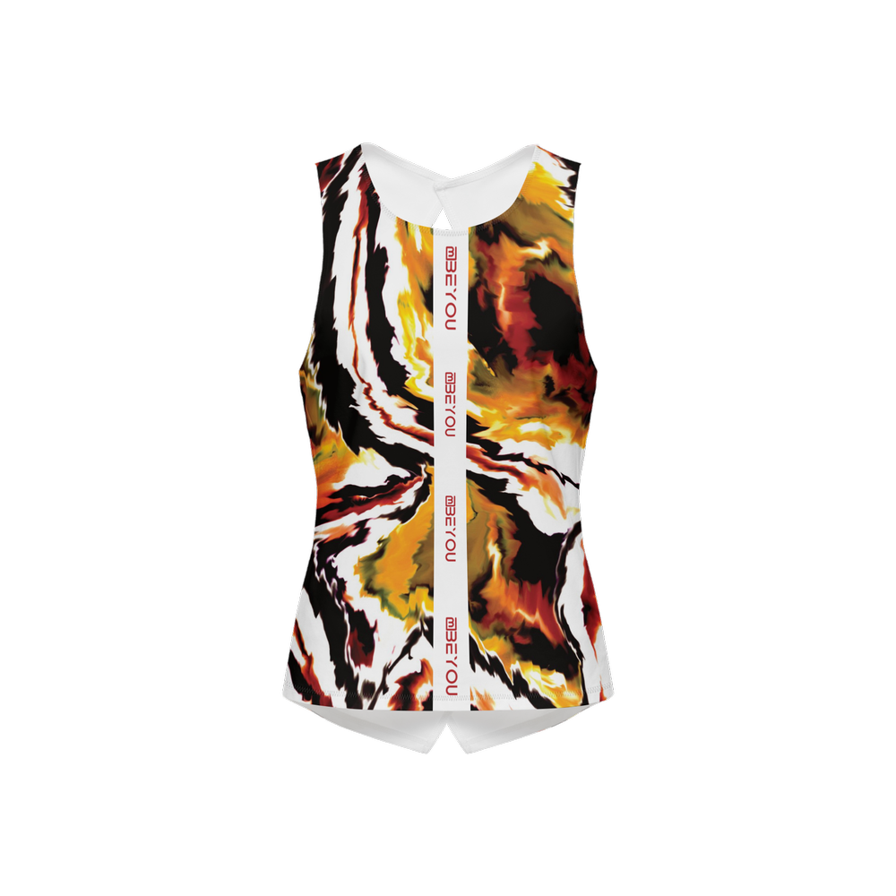 Be-Artsy Women's Recycled Cross Back Prism Tank Top