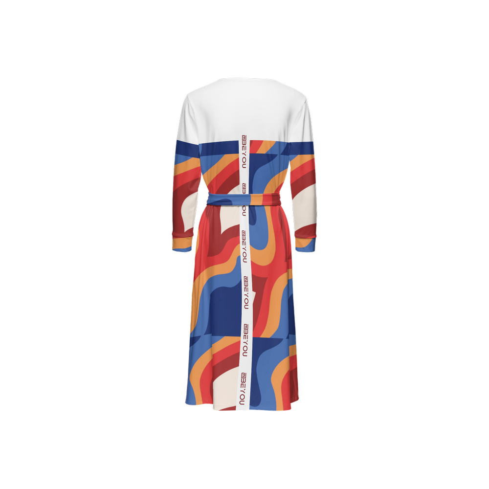 Be-Lux Women’s Recycled Prism Wrap Dress