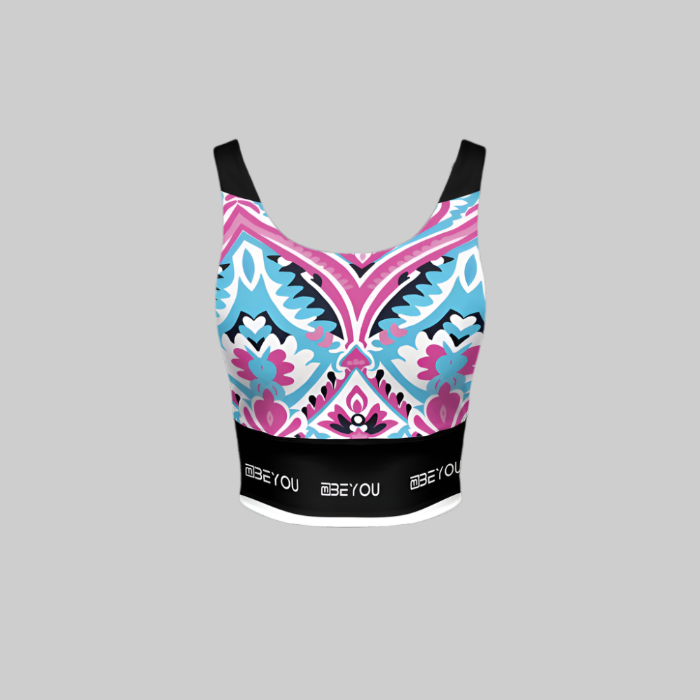 Be-Tribal Women’s Recycled Rainbow Sports Bra
