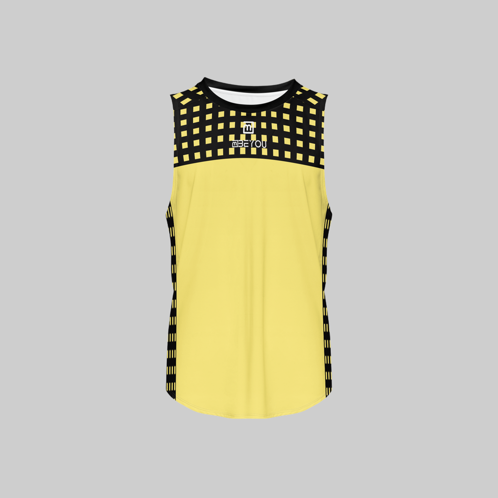 Be-Retro Recycled Men’s Canary Yellow Tank Top