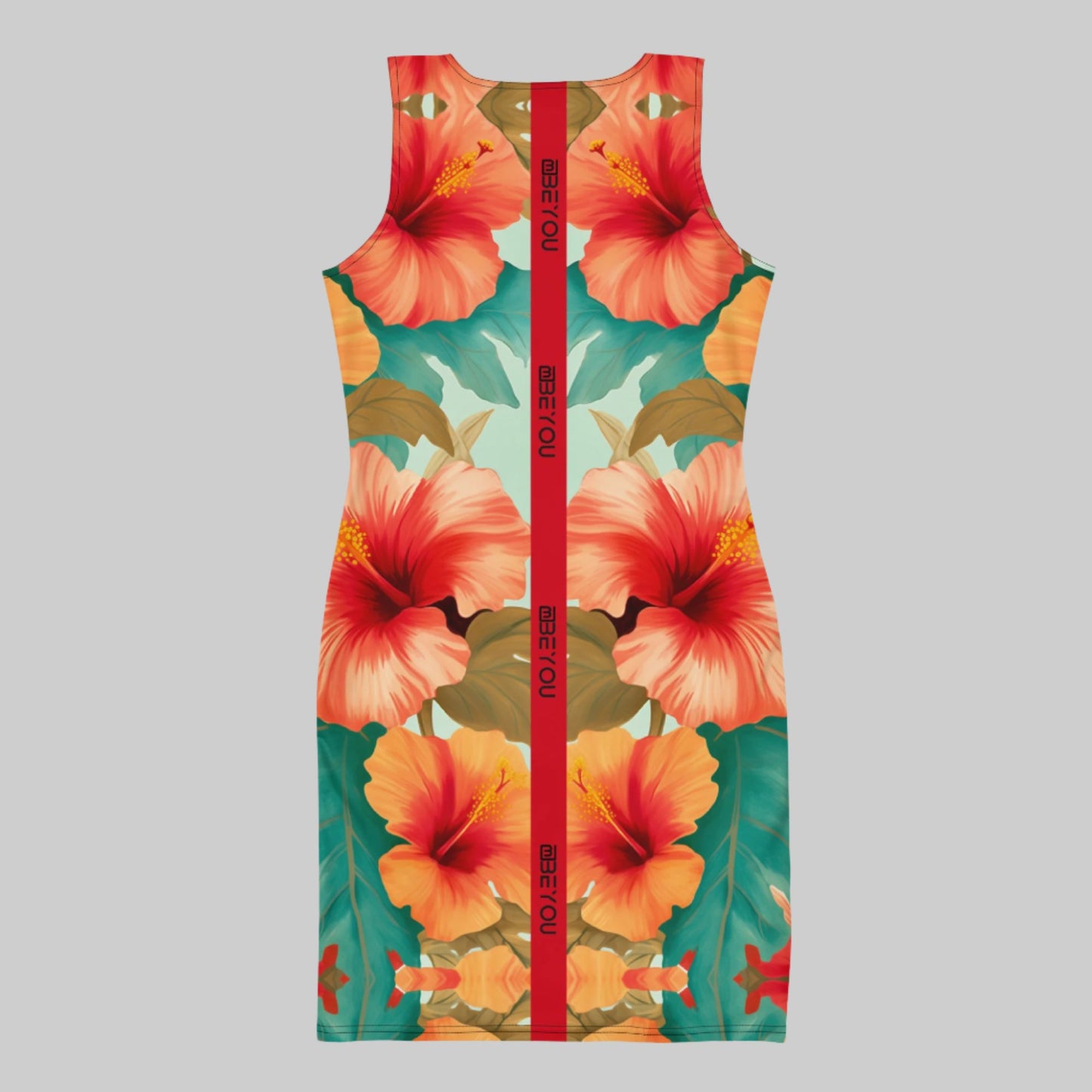 Be-Floral Women's Recycled Orange Tank Dress