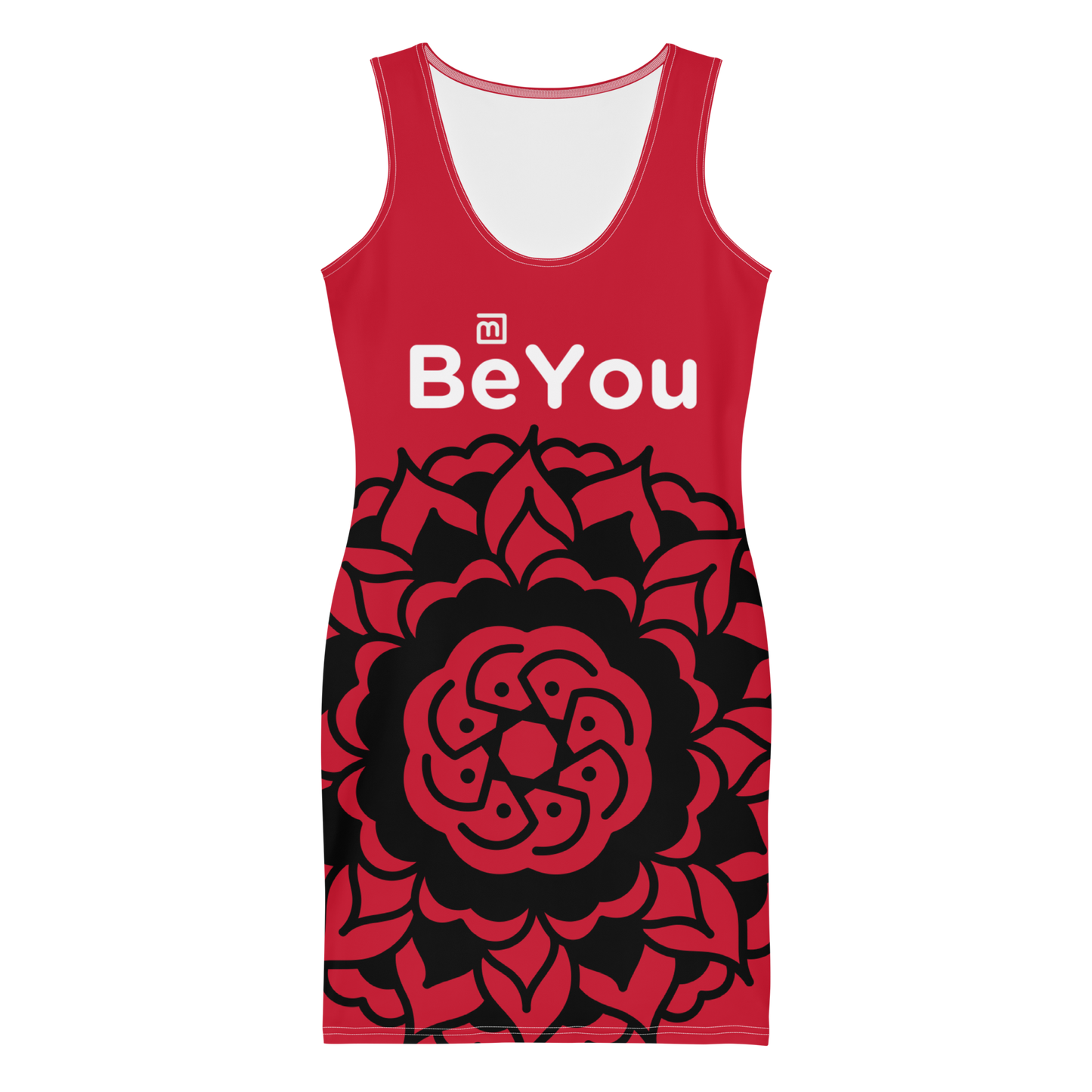 Red Sportswear Performance Bodycon Dress