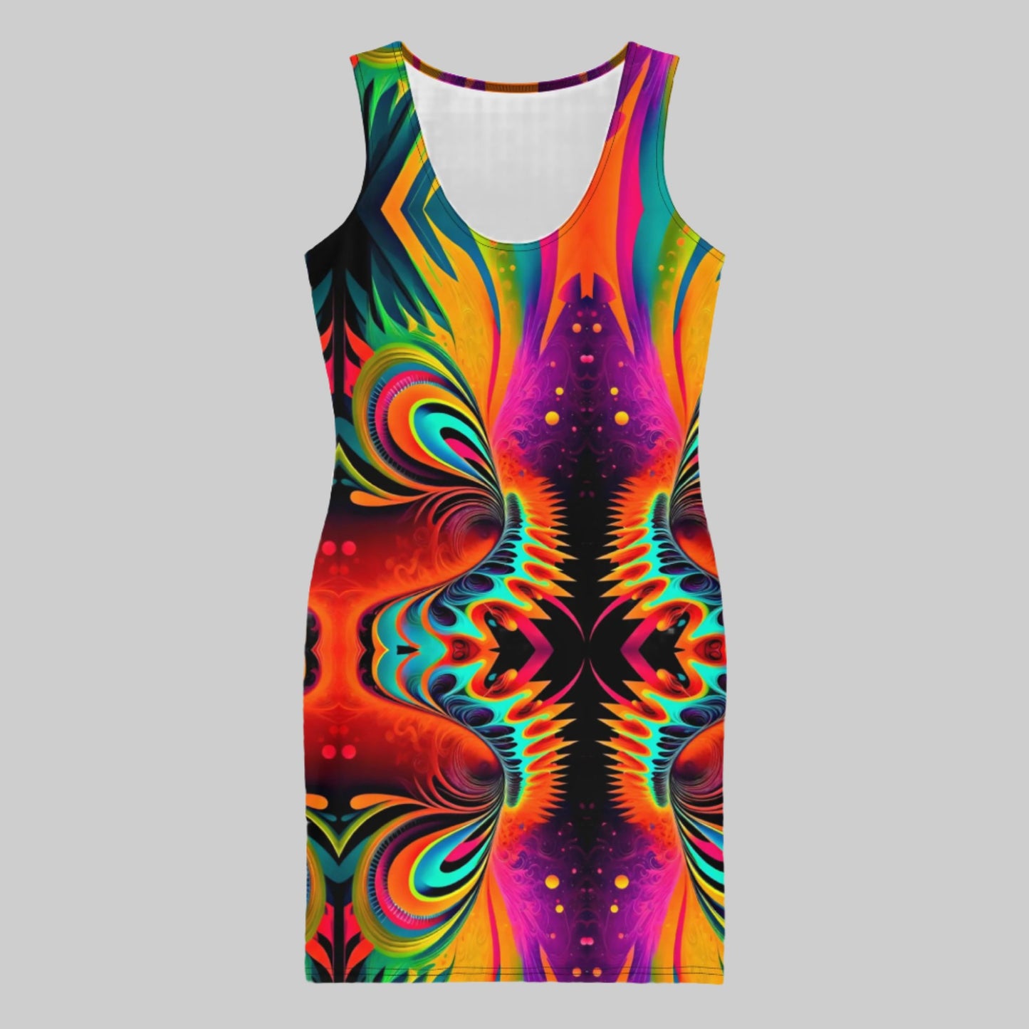 Be-Tribal Women's Recycled Rainbow Tank Dress