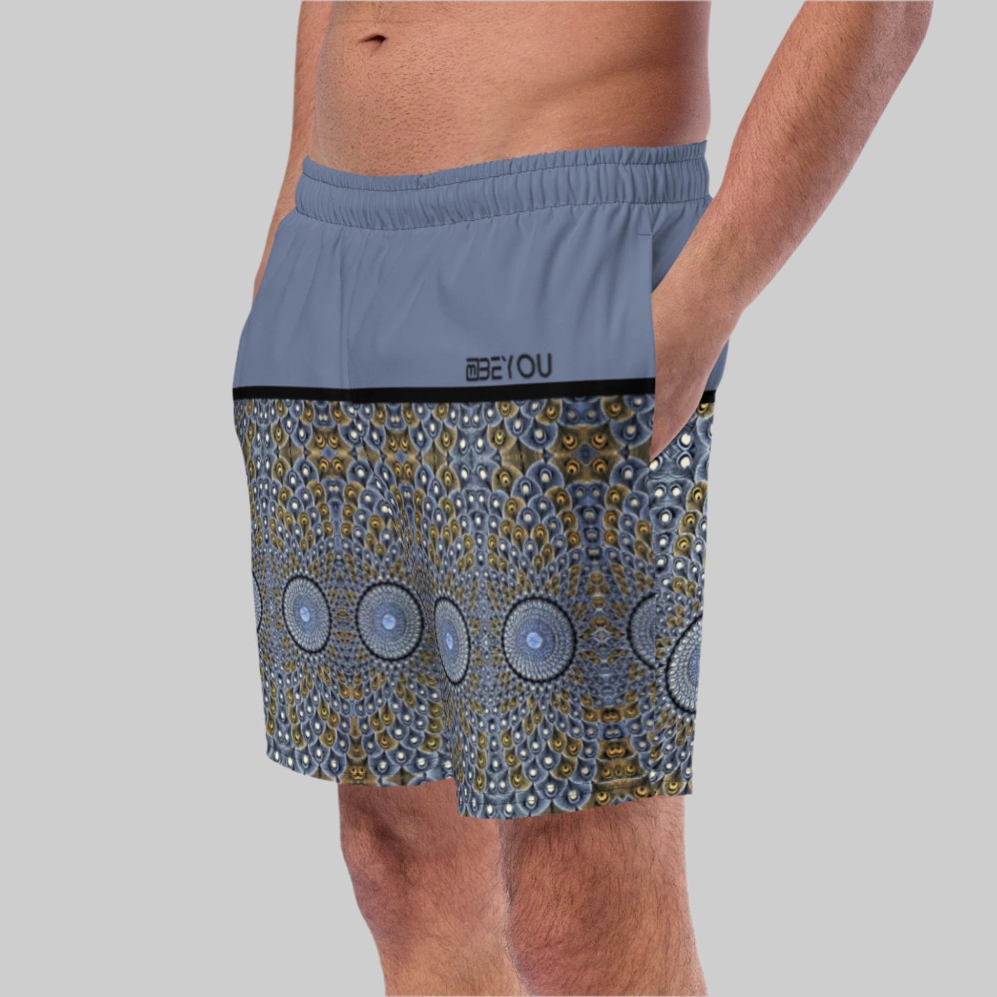 Feather-Me Men's Recycled Blue Swim Trunks