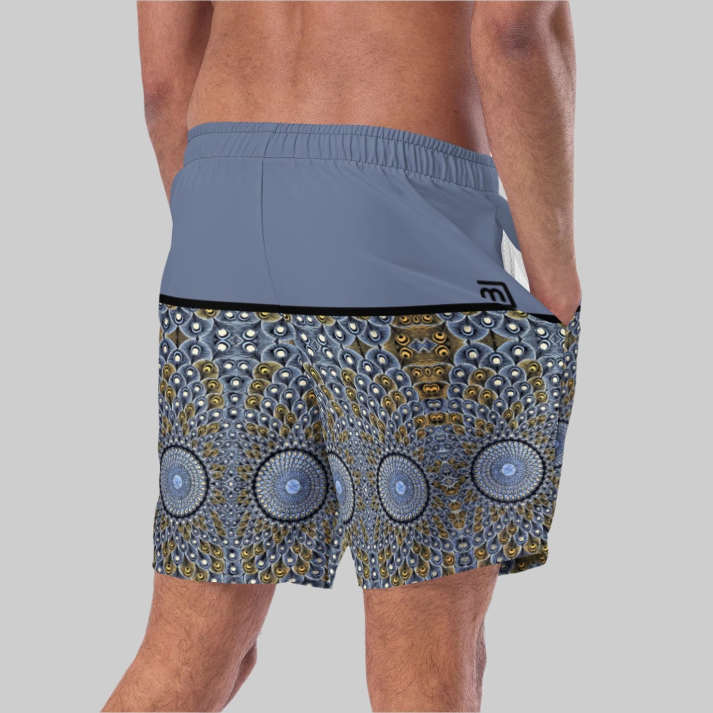 Feather-Me Men's Recycled Blue Swim Trunks