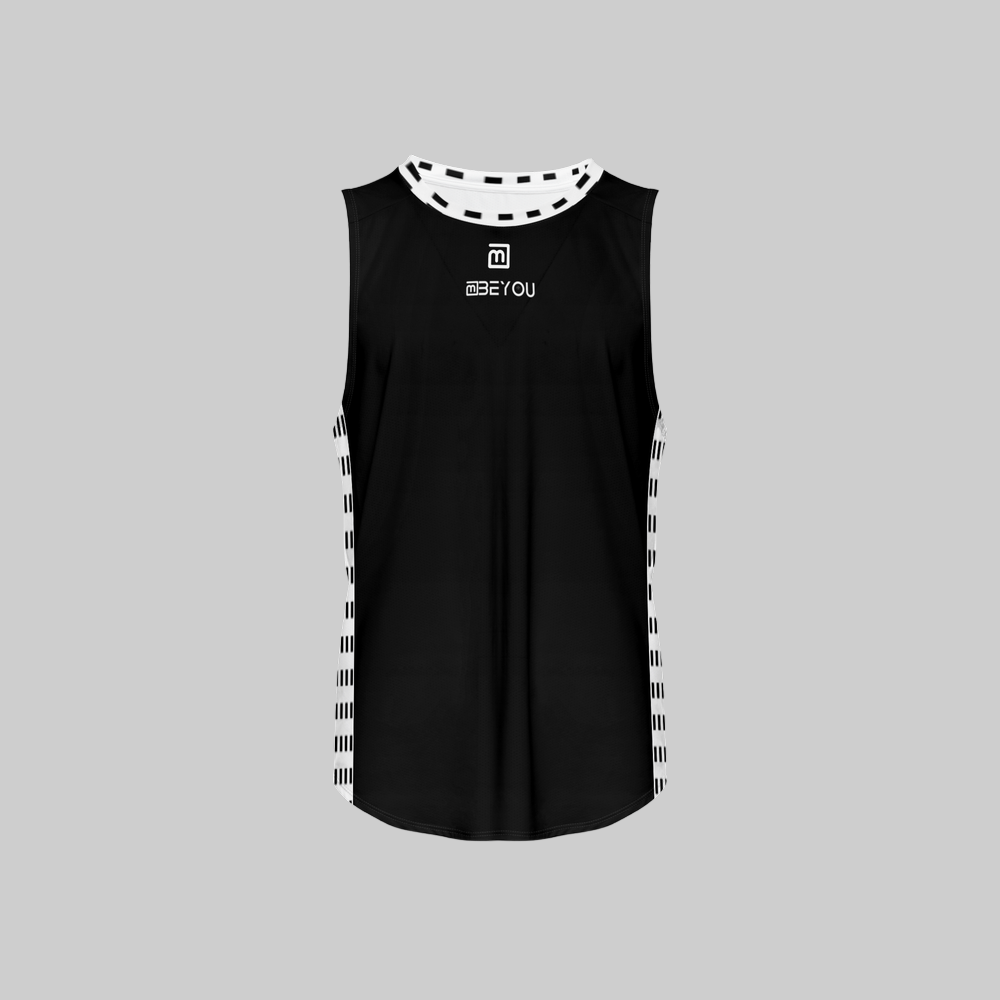 Be-Retro Recycled Men’s Black Tank Top