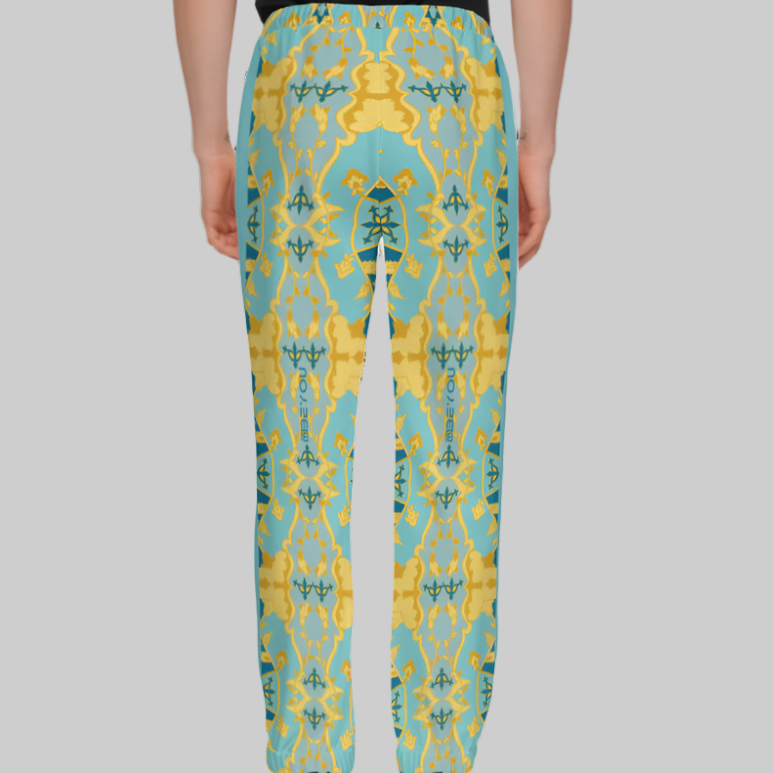 Be-Explosive Unisex Recycled Mint Prism Jogging Pants