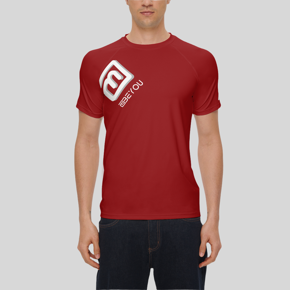 New-Me Men's Recycled Red Jersey Tee