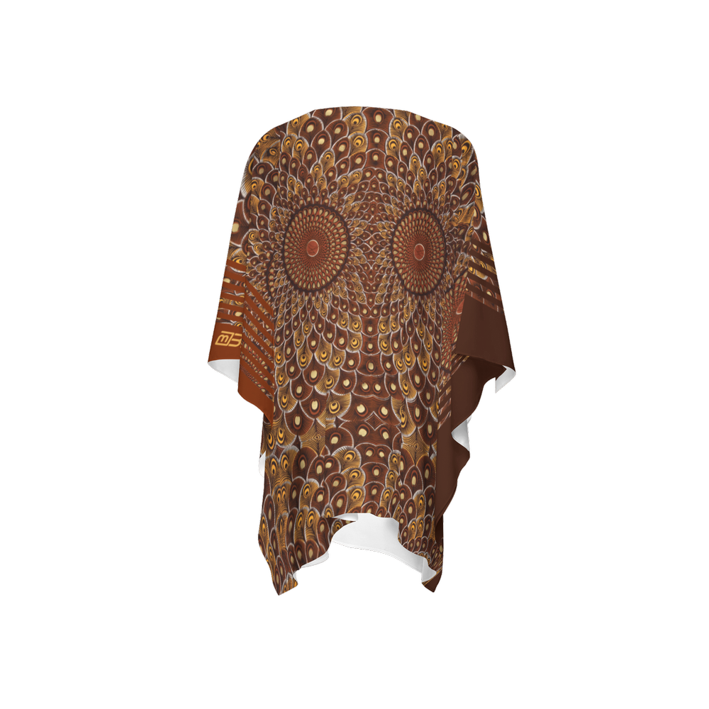 Feather-Me Women's Recycled Brown Wrap Coverup