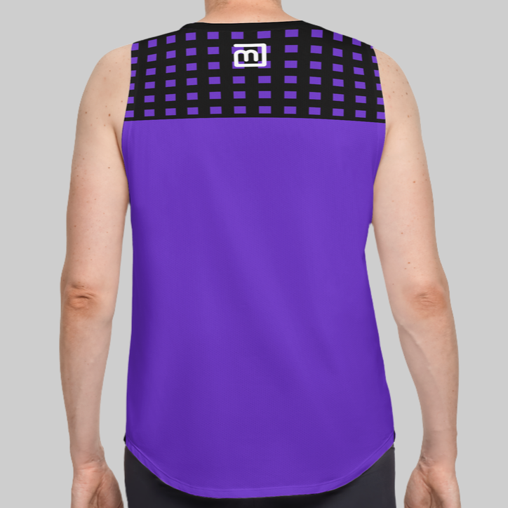 Be-Retro Recycled Men’s Purple Tank Top