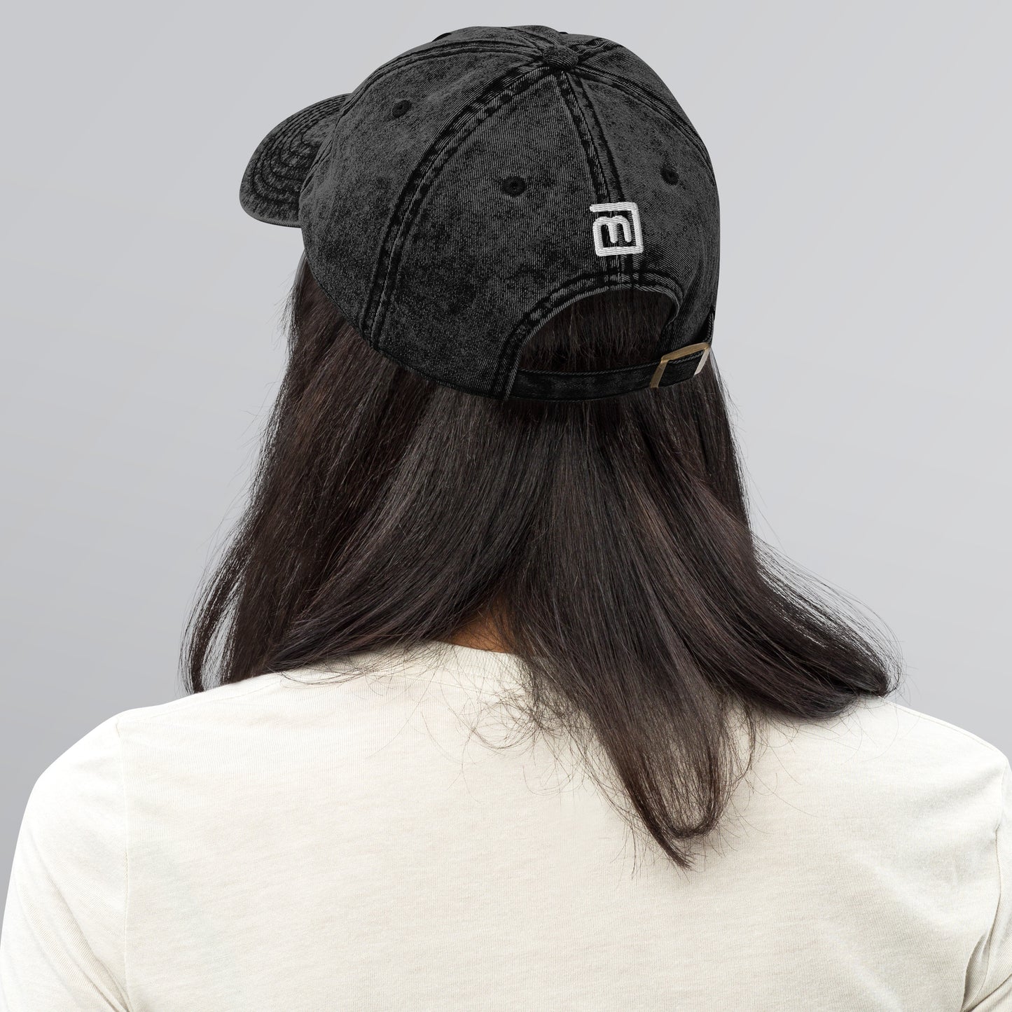 Vintage Denim Washed 3D Puff BeYou Unisex Cap
