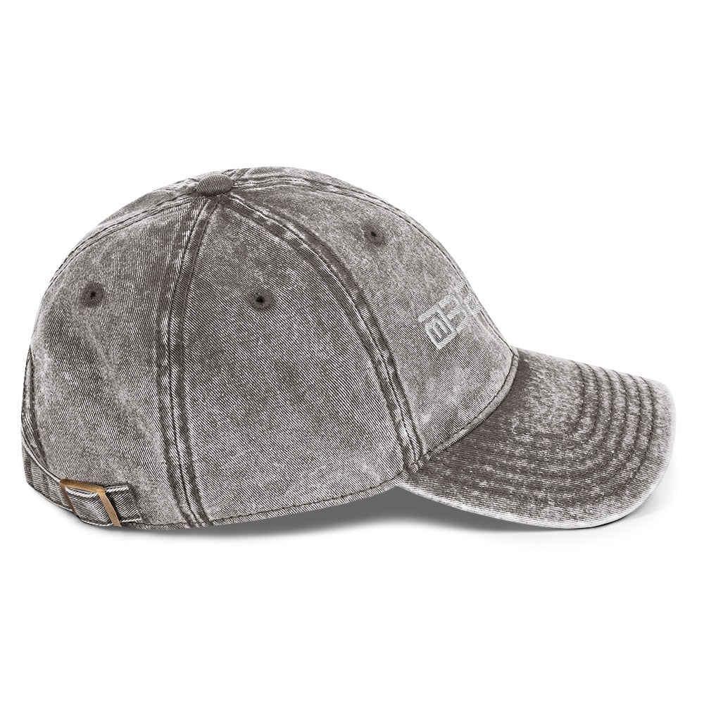 Vintage Denim Washed 3D Puff BeYou Unisex Cap