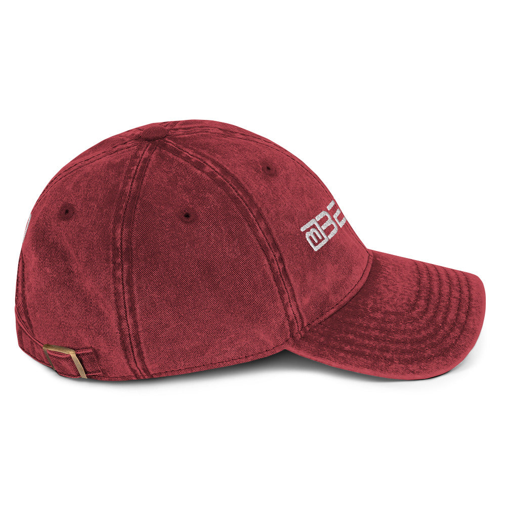 Vintage Denim Washed 3D Puff BeYou Unisex Cap