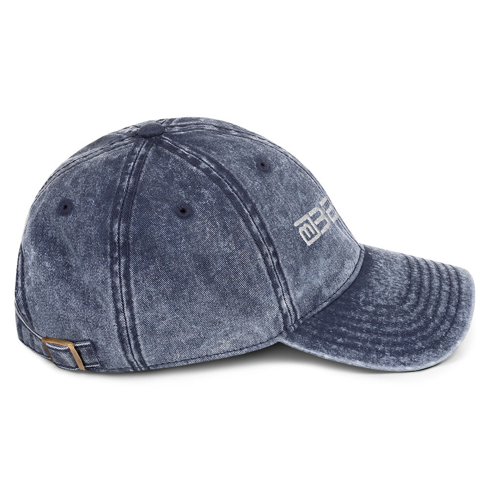 Vintage Denim Washed 3D Puff BeYou Unisex Cap