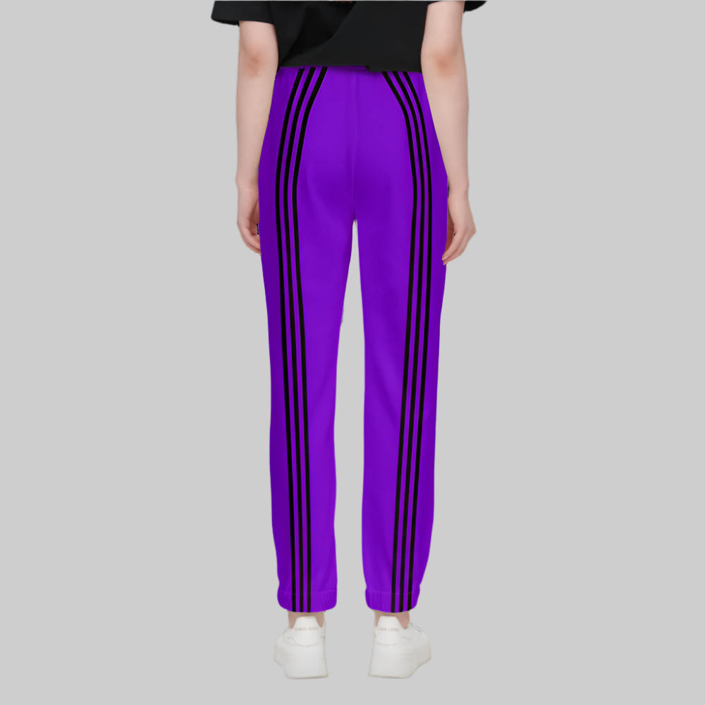Purple Women Casual Fit Sustainable Jogging Pants