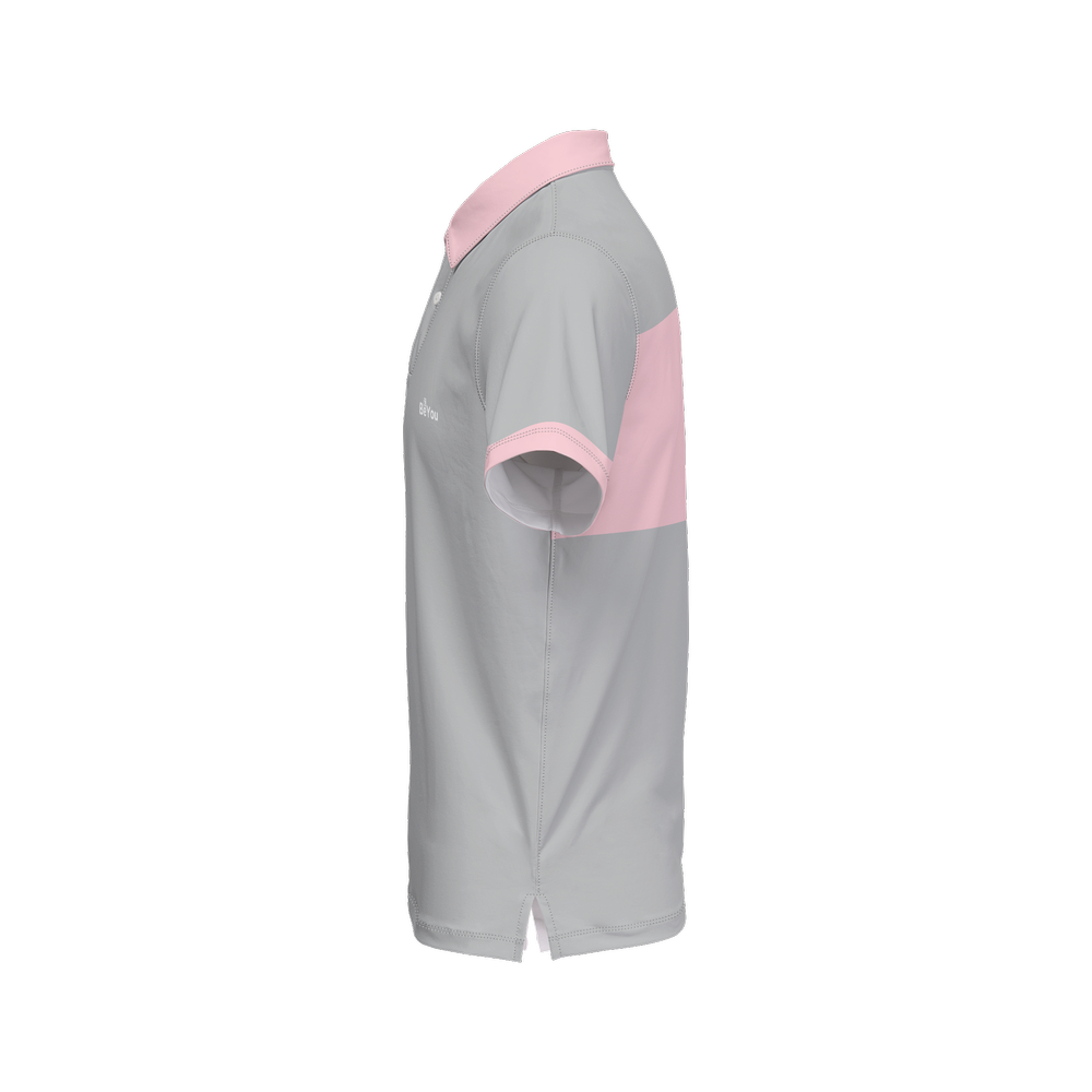 Pink Men’s Slim Fit Short-Sleeve Sustainable Polo Shirt