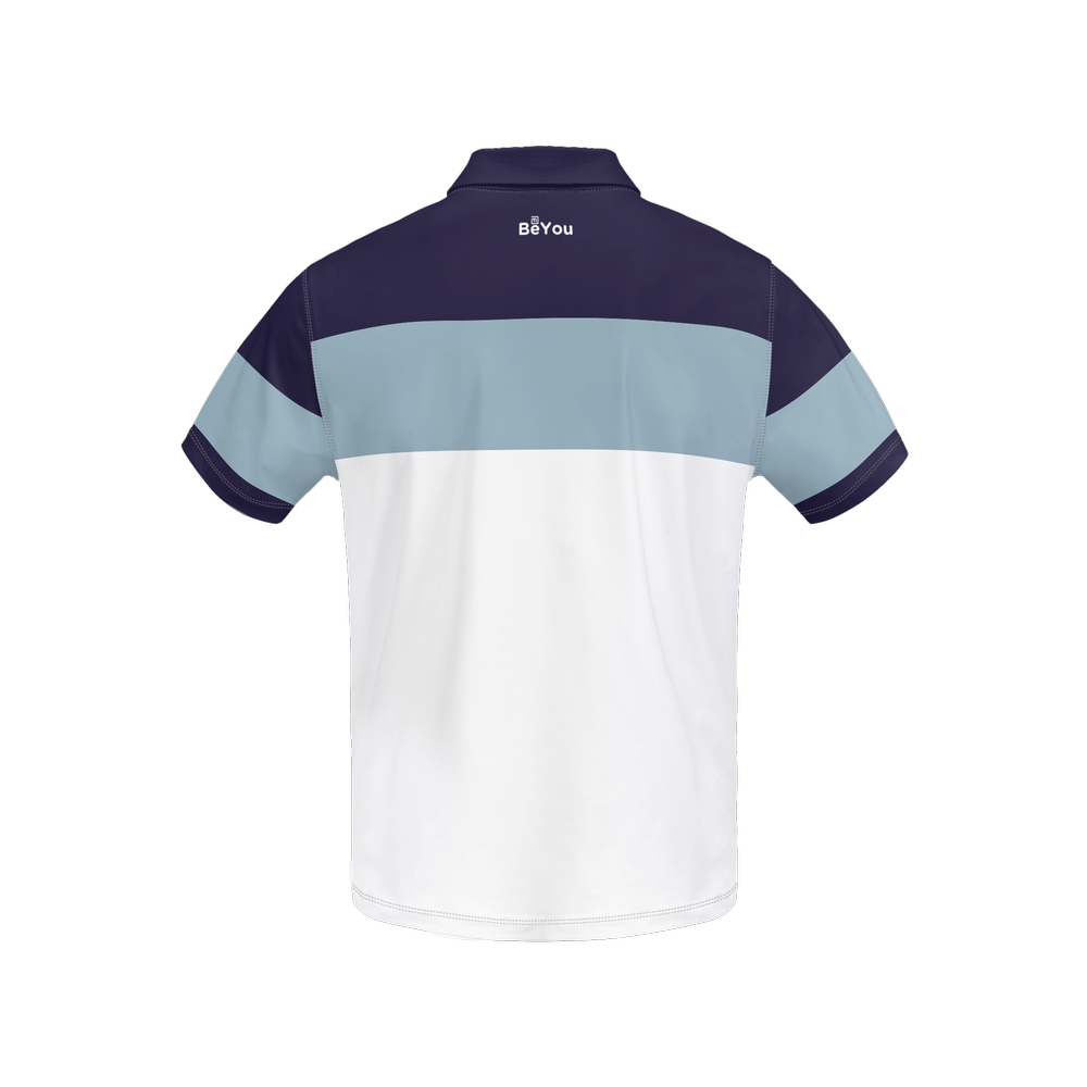 Beaming Blue Men’s Slim Fit Short-Sleeve Sustainable Polo Shirt