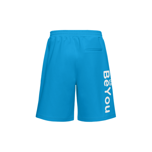 Aqua Blue Men Athletic Performance Eco-Friendly Shorts