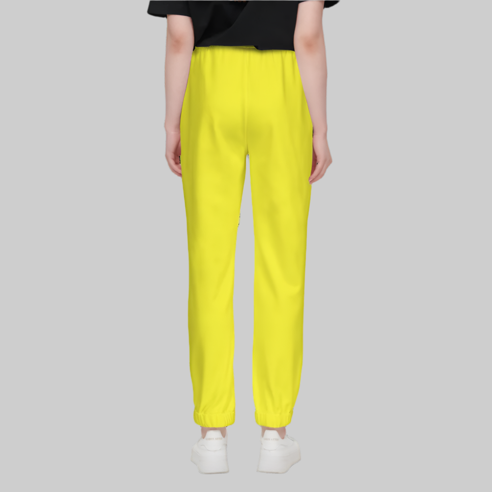 Yellow Women Casual Fit Jogging Sustainable Pants