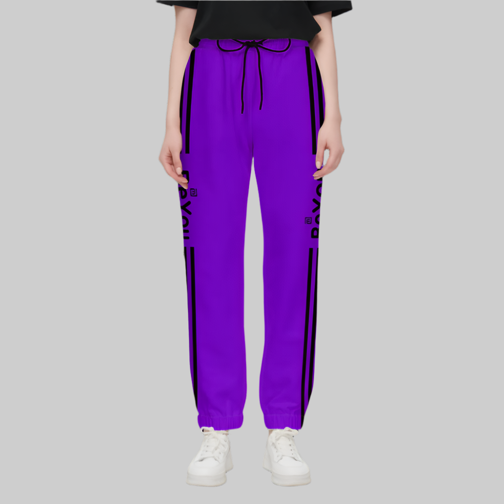 Purple Women Casual Fit Sustainable Jogging Pants