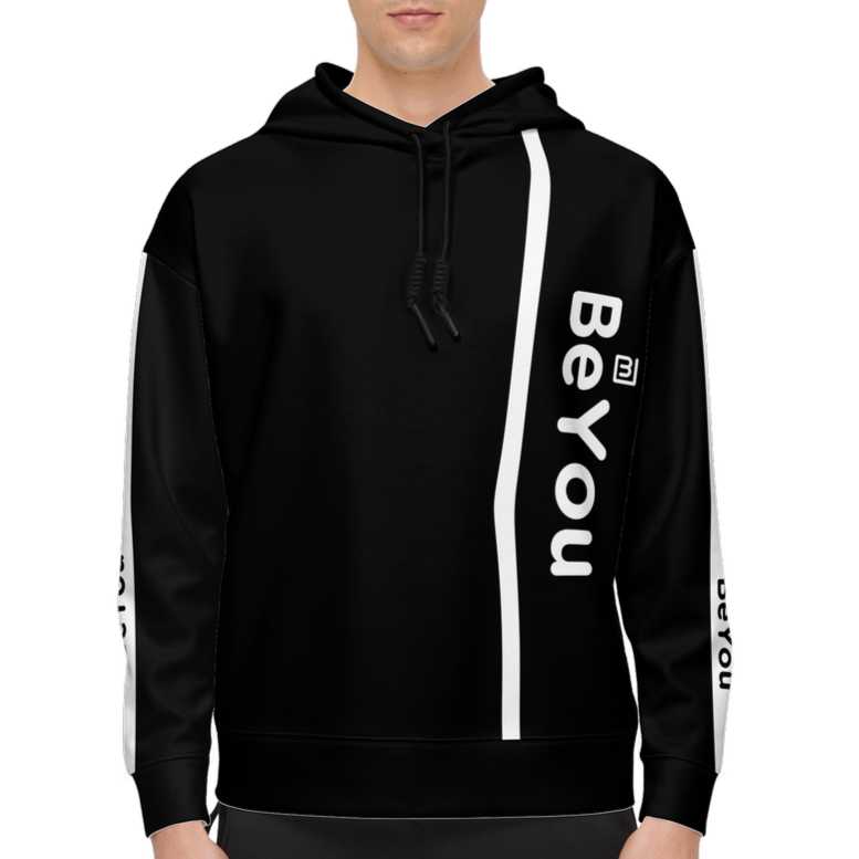 Retro Color Mix Black Relaxed Sustainable Fit Hoodie