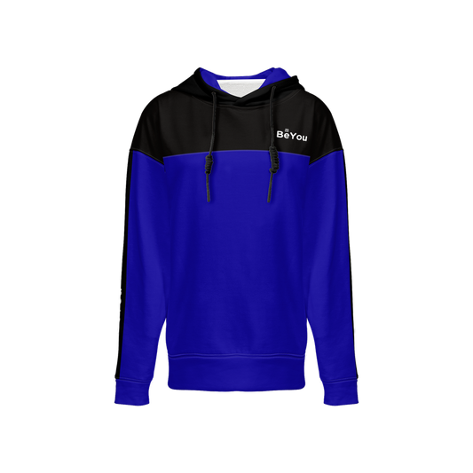 Blue Casual Relaxed Fit Performance Sustainable Hoodie