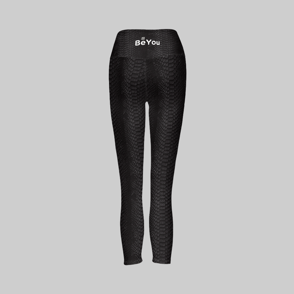 Black Crocodile Women’s High-Rise Sustainable Leggings