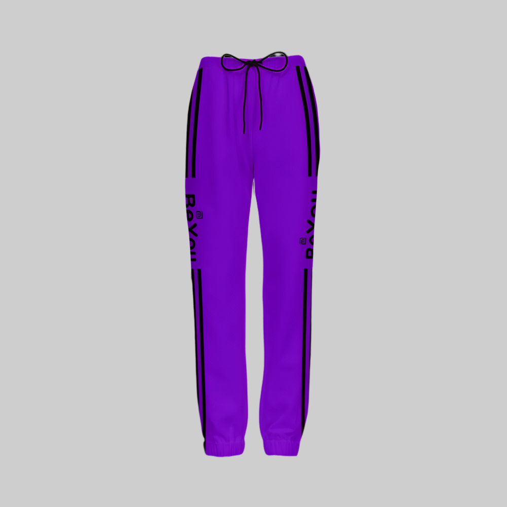 Purple Women Casual Fit Sustainable Jogging Pants
