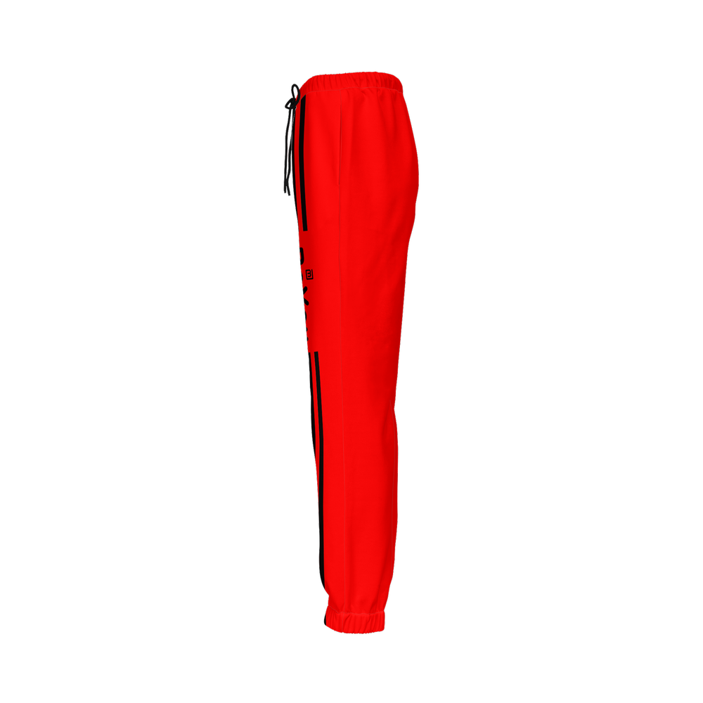 Red Casual Fit Jogging Sustainable Pants