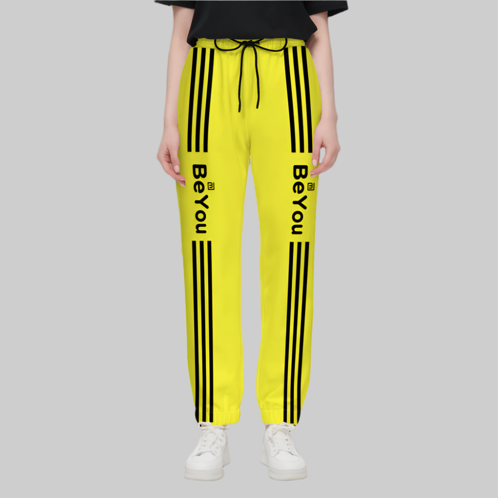 Yellow Women Casual Fit Jogging Sustainable Pants